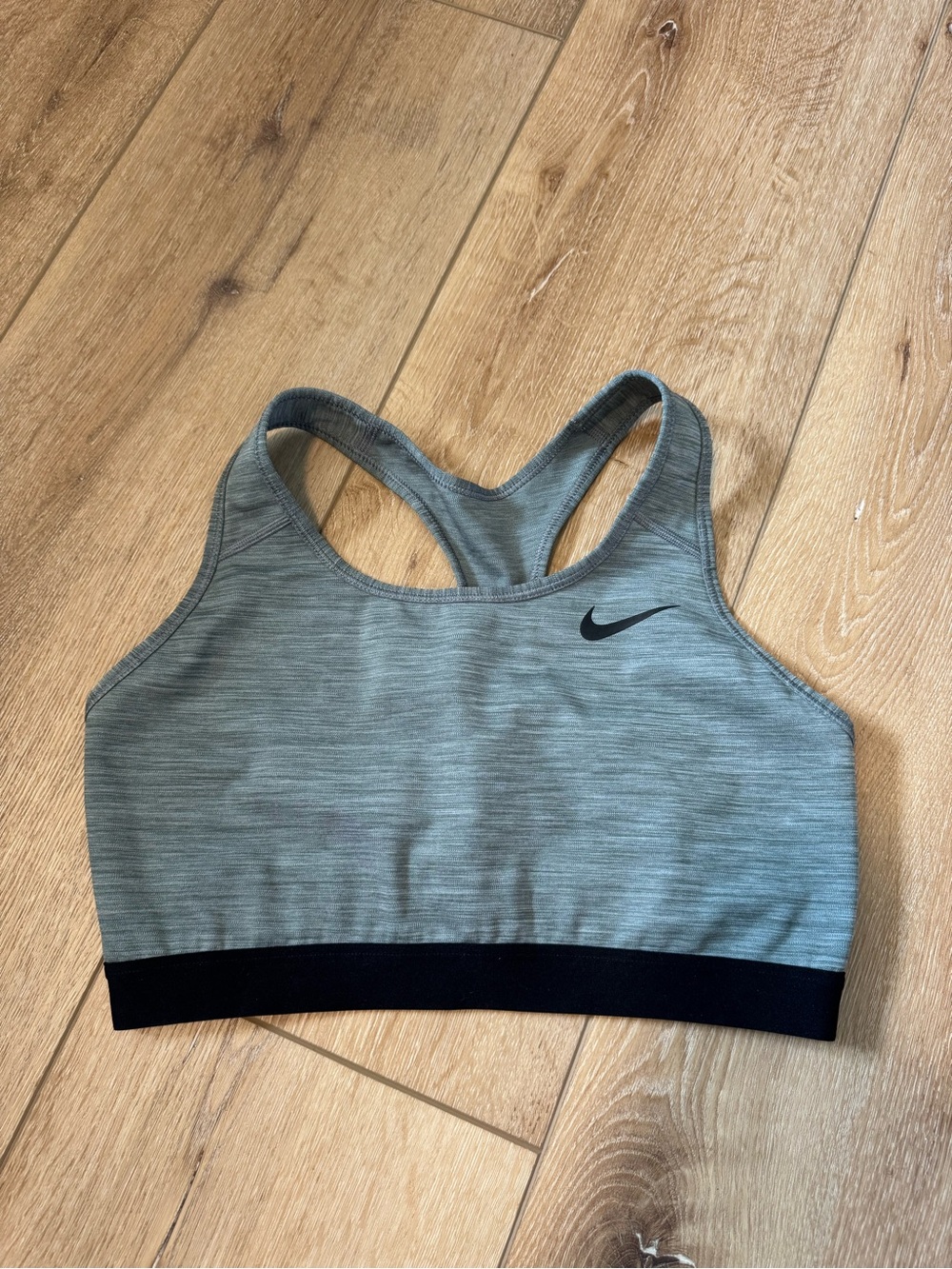 Nike Women’s Gray XL Swoosh Bra Dri-Fit Medium Support Move To Zero